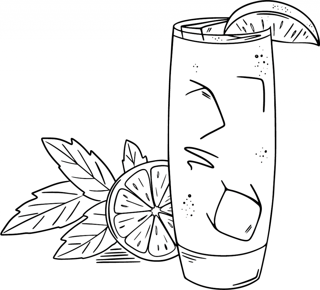 莫希托（Mojito）插畫（五分錢酒館？）